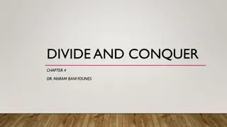 Divide and Conquer Algorithms - Dr. Maram Bani Younes