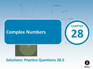 Practice Questions on Complex Numbers Solutions