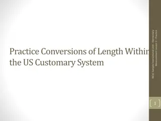 Elementary Measurement Lesson: US Customary Length Conversions Practice