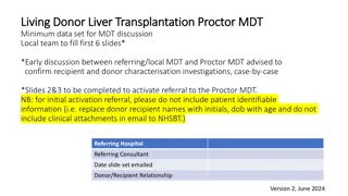 Living Donor Liver Transplantation Proctor MDT Data Set