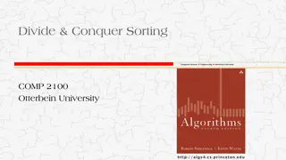 Understanding Divide and Conquer Sorting at Otterbein University