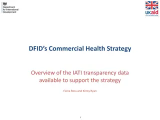 Enhancing Transparency in DFID's Commercial Health Strategy with IATI Data