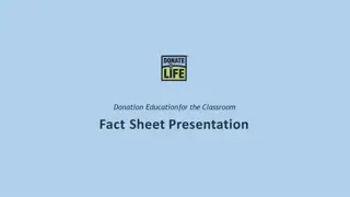 Organ, Eye, and Tissue Donation: Facts and Education for the Classroom