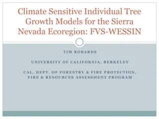 Climate-Sensitive Tree Growth Modeling in Sierra Nevada Ecoregion