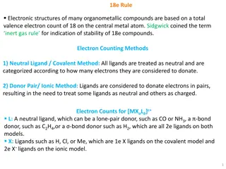 The 18e Rule in Organometallic Compounds