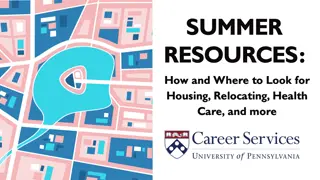 Summer Housing and Health Resources Guide