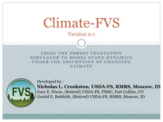 Climate-FVS Model for Forest Stand Dynamics