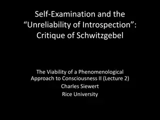 Critique of Self-Examination and Unreliability in Introspection