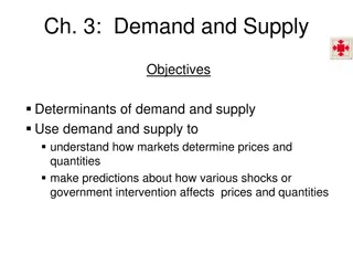 Demand and Supply in Market Economics