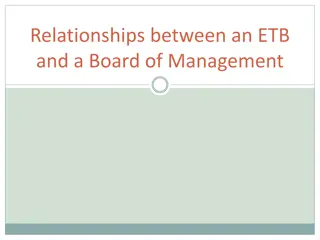 Overview of Relationships Between an ETB and Board of Management