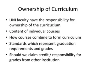 Curriculum Ownership and Transfer Policies in Higher Education