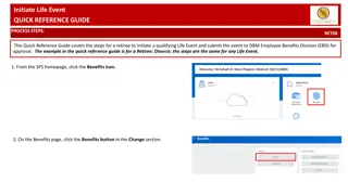 Retiree Qualifying Life Event Submission Process