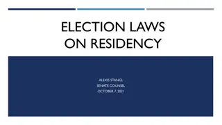 Election Laws on Residency Requirements and Affidavit of Candidacy in Minnesota