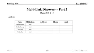 Multi-Link Discovery in February 2020: AP Information Enhancement