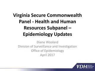 Epidemiology Updates in Virginia's Health and Human Resources Sector