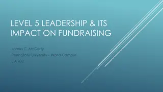 Level 5 Leadership for Successful Fundraising