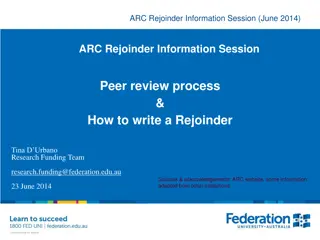 ARC Rejoinder Process in Peer Review: A Comprehensive Overview