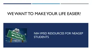 Support and Resources for NEAGEP Students by NIH IMSD