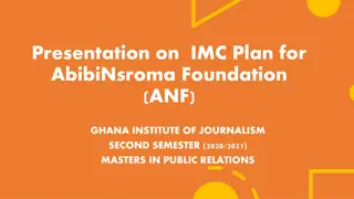 Strategic Integrated Marketing Communications Plan for AbibiNsroma Foundation