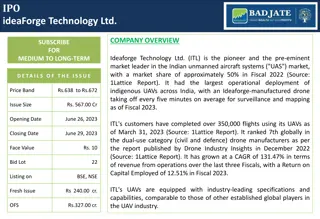 IPO of IdeaForge Technology Ltd.: Leading Indian UAS Market Pioneer