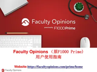 Discover Faculty Opinions: A Platform for Scientific Insights