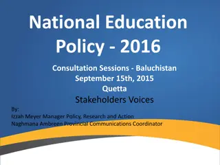 National Education Policy Progression and Challenges in Pakistan