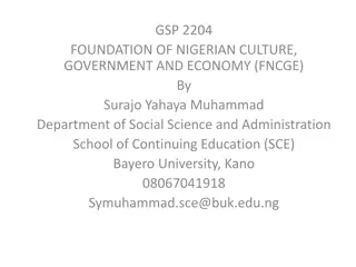 Precolonial Administration in Nigeria: Governance Systems and Structures