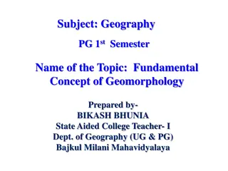 Fundamental Concepts of Geomorphology: Exploring Earth Forms and Evolution