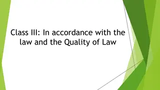 Ensuring Compliance with Limitation Clauses in Accordance with European Human Rights Law