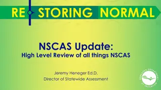 NSCAS High-Level Review and Growth Updates 2022-2023