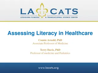 Patient Literacy in Healthcare