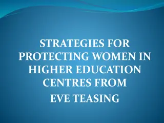 Strategies for Protecting Women in Higher Education Centres from Eve Teasing