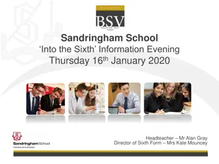 Explore Sandringham School's Sixth Form Opportunities