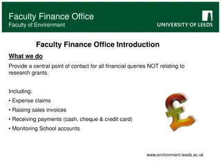 Faculty Finance Office - Faculty of Environment Financial Services