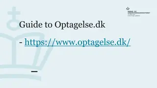 Step-by-Step Guide to Applying via Optagelse.dk