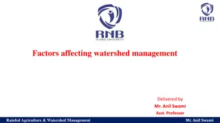 Factors Influencing Watershed Management Explained by Mr. Anil Swami