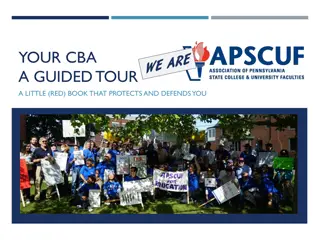 Comparison of APSCUF CBA with Other Contracts in Higher Education