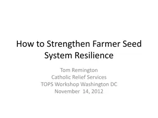 Strengthening Farmer Seed System Resilience Workshop Insights