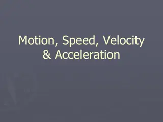 Motion: Speed, Velocity, and Acceleration