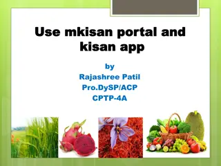 Utilizing Mkisan Portal for Agricultural Information and Services