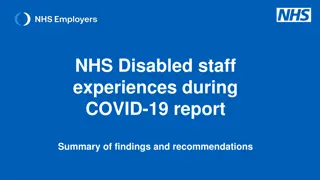 NHS Disabled Staff Experiences During COVID-19: Summary & Recommendations