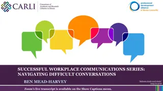 Navigating Difficult Conversations in the Workplace