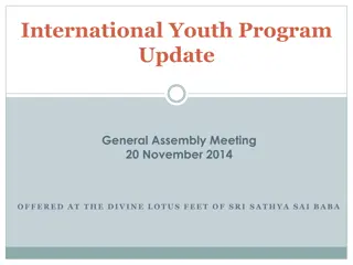 International Youth Program Update General Assembly Meeting Highlights