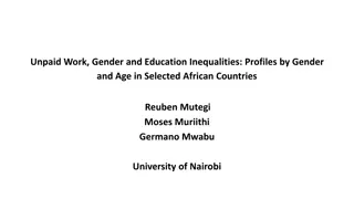 Gender and Education Inequalities Due to Unpaid Work in African Countries