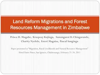 Migration, Land Reform, and Resources Management in Zimbabwe