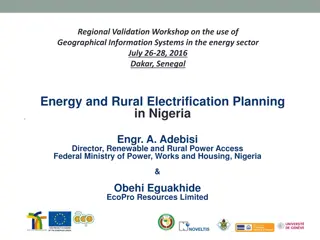 Energy Sector Workshop and Rural Electrification Planning in Nigeria