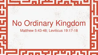 Embracing Extraordinary Love in the Kingdom of God