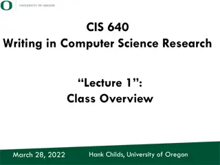 Writing in Computer Science Research: Enhancing Technical Writing Skills