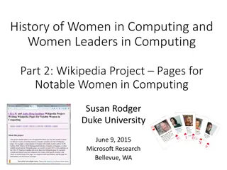 Women in Computing: Pioneering Achievements and Visibility Challenges