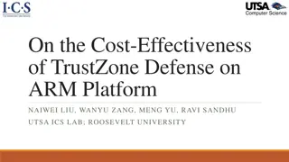 Cost-Effectiveness of TrustZone Defense on ARM Platform